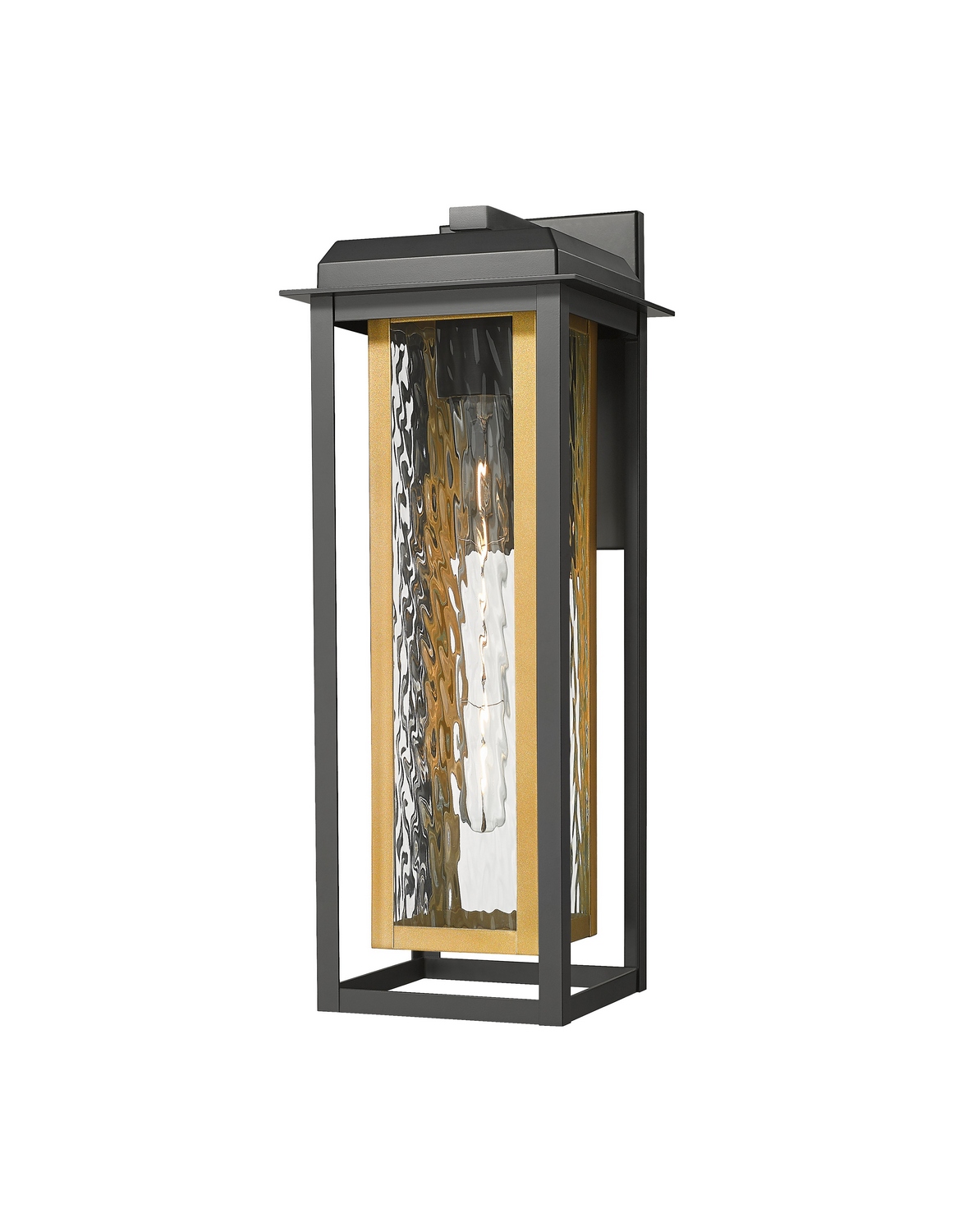 One Light Wall Sconce by Innovations - Mansfield Collection, Matte Black Finish - 9951-1W-BK-20-CG-BR-WG