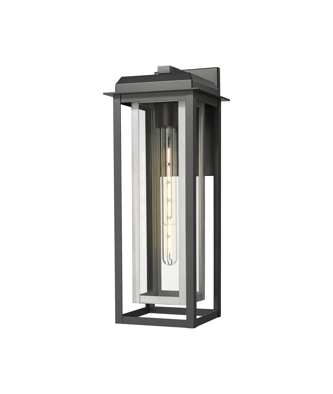 One Light Wall Sconce by Innovations - Mansfield Collection, Matte Black Finish - 9951-1W-BK-20-CG-SV-CL