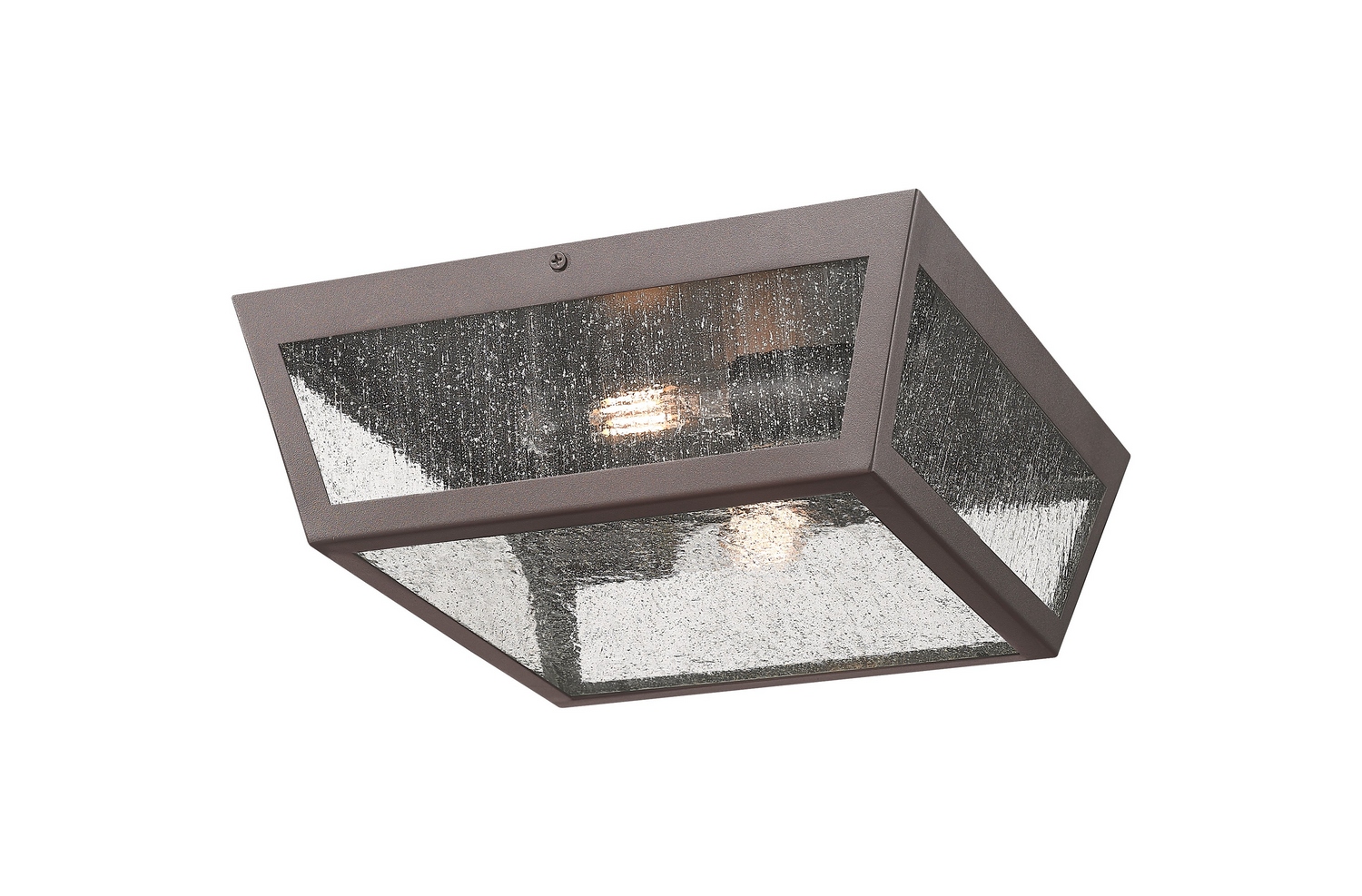 Two Light Flush Mount by Innovations - Madison Collection, Bronze Finish - 9952-1F-BZ-12-SDY