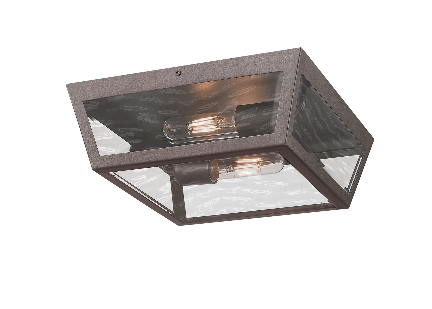 Two Light Flush Mount by Innovations - Madison Collection, Bronze Finish - 9952-1F-BZ-12-WG