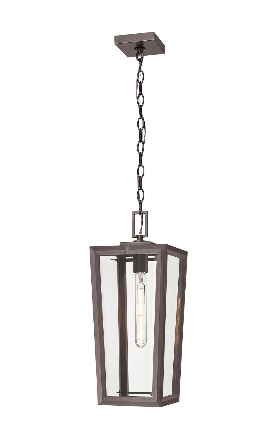 One Light Pendant by Innovations - Madison Collection, Bronze Finish - 9952-1H-BZ-20-CL