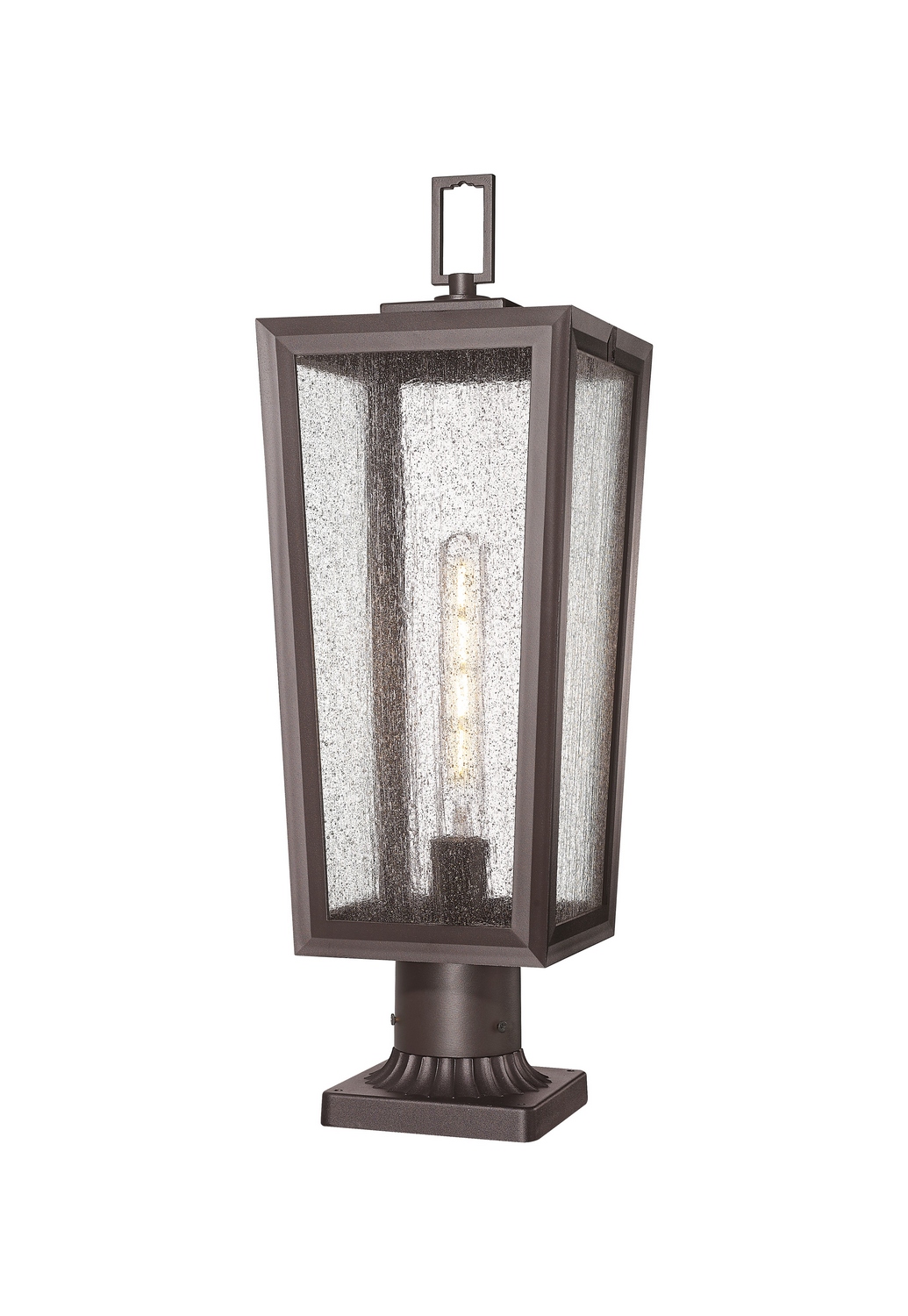 One Light Outdoor Post Lantern by Innovations - Madison Collection, Bronze Finish - 9952-1PLT-BZ-23-SDY