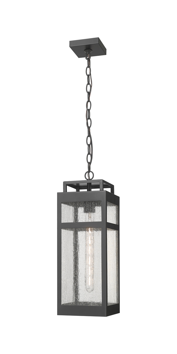 One Light Pendant by Innovations - Ridgeway Collection, Matte Black Finish - 9953-1H-BK-20-SDY
