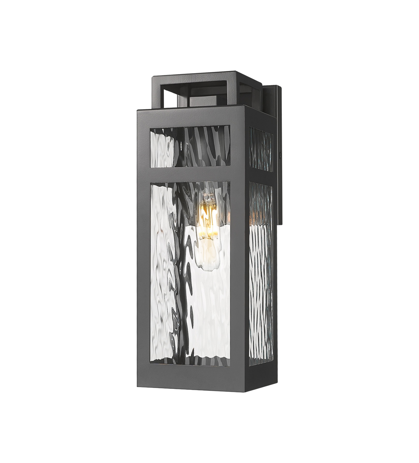 One Light Wall Sconce by Innovations - Ridgeway Collection, Matte Black Finish - 9953-1W-BK-13-WG
