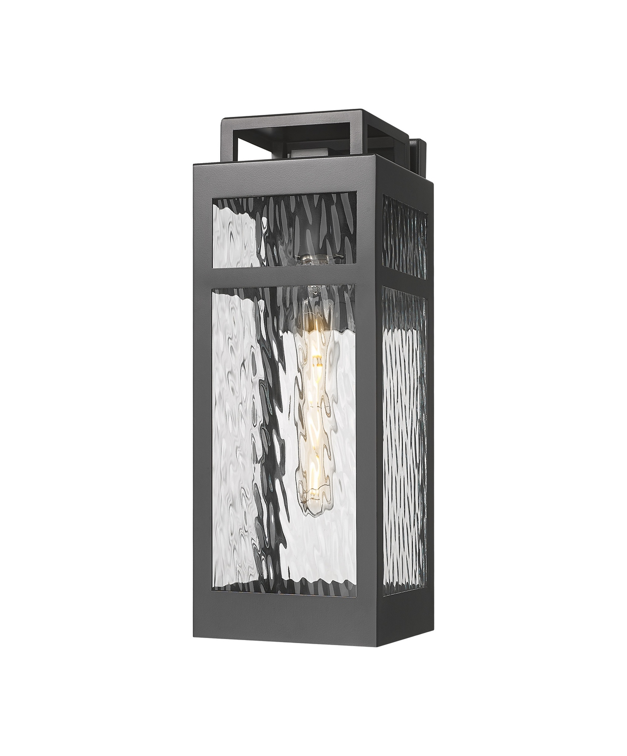 One Light Wall Sconce by Innovations - Ridgeway Collection, Matte Black Finish - 9953-1W-BK-15-WG