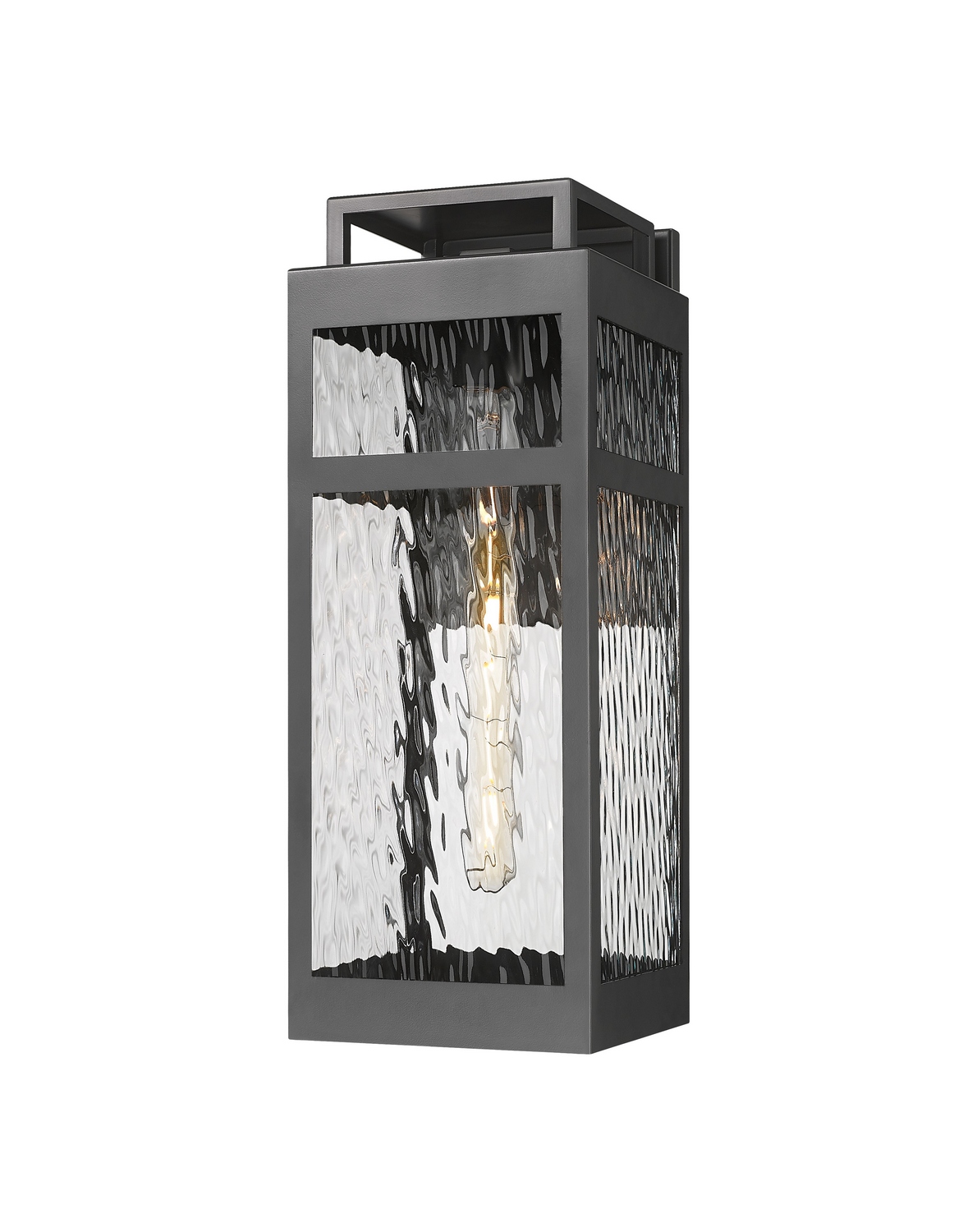 One Light Wall Sconce by Innovations - Ridgeway Collection, Matte Black Finish - 9953-1W-BK-18-WG