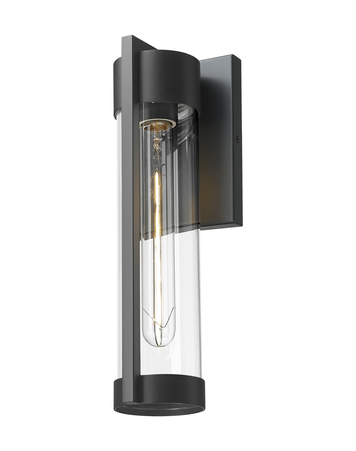 One Light Wall Sconce by Innovations - Stratford Collection, Matte Black Finish - 9954-1W-BK-13-CL