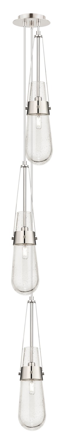 Three Light Pendant by Innovations - Downtown Urban Collection, Polished Nickel Finish - 103-452-1P-PN-G452-4SDY