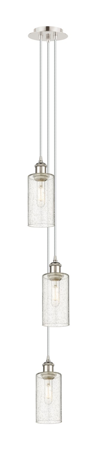 Three Light Pendant by Innovations - Downtown Urban Collection, Polished Nickel Finish - 103B-3P-PN-G434-7SDY