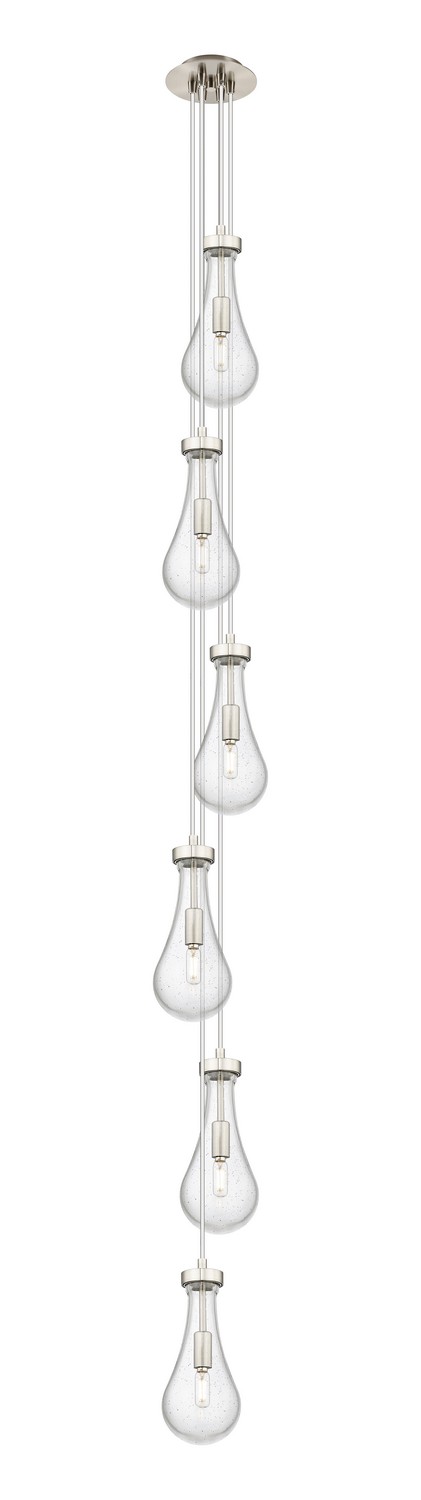 Six Light Pendant by Innovations - Downtown Urban Collection, Brushed Satin Nickel Finish - 106-451-1P-SN-G451-5SDY