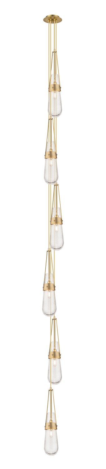 Six Light Pendant by Innovations - Downtown Urban Collection, Brushed Brass Finish - 106-452-1P-BB-G452-4SDY