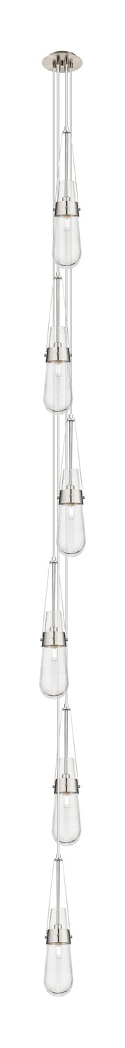 Six Light Pendant by Innovations - Downtown Urban Collection, Brushed Satin Nickel Finish - 106-452-1P-SN-G452-4SDY
