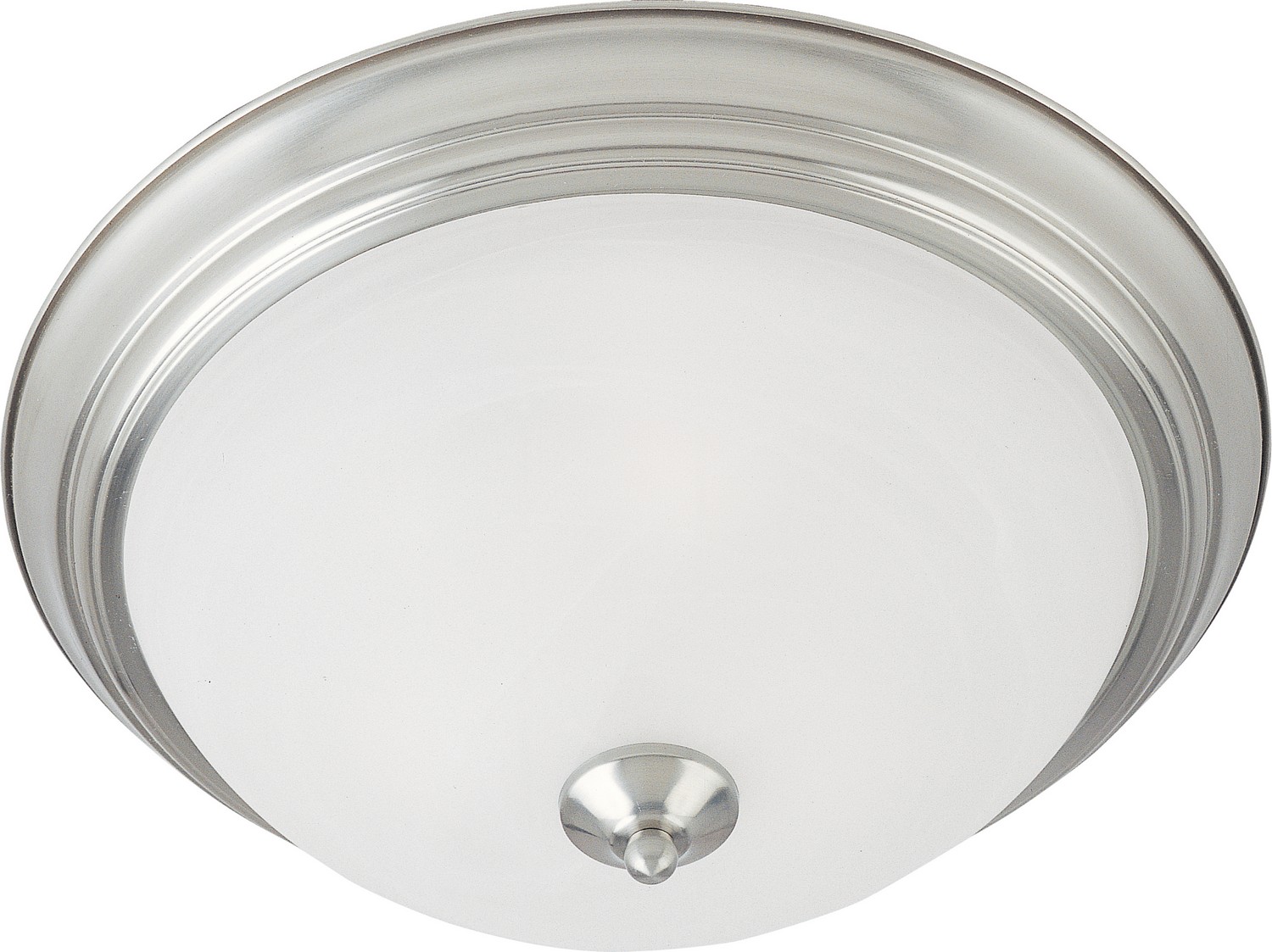 Maxim Essentials - 584x Two Light Flush Mount in Satin Nickel - 5841MRSN