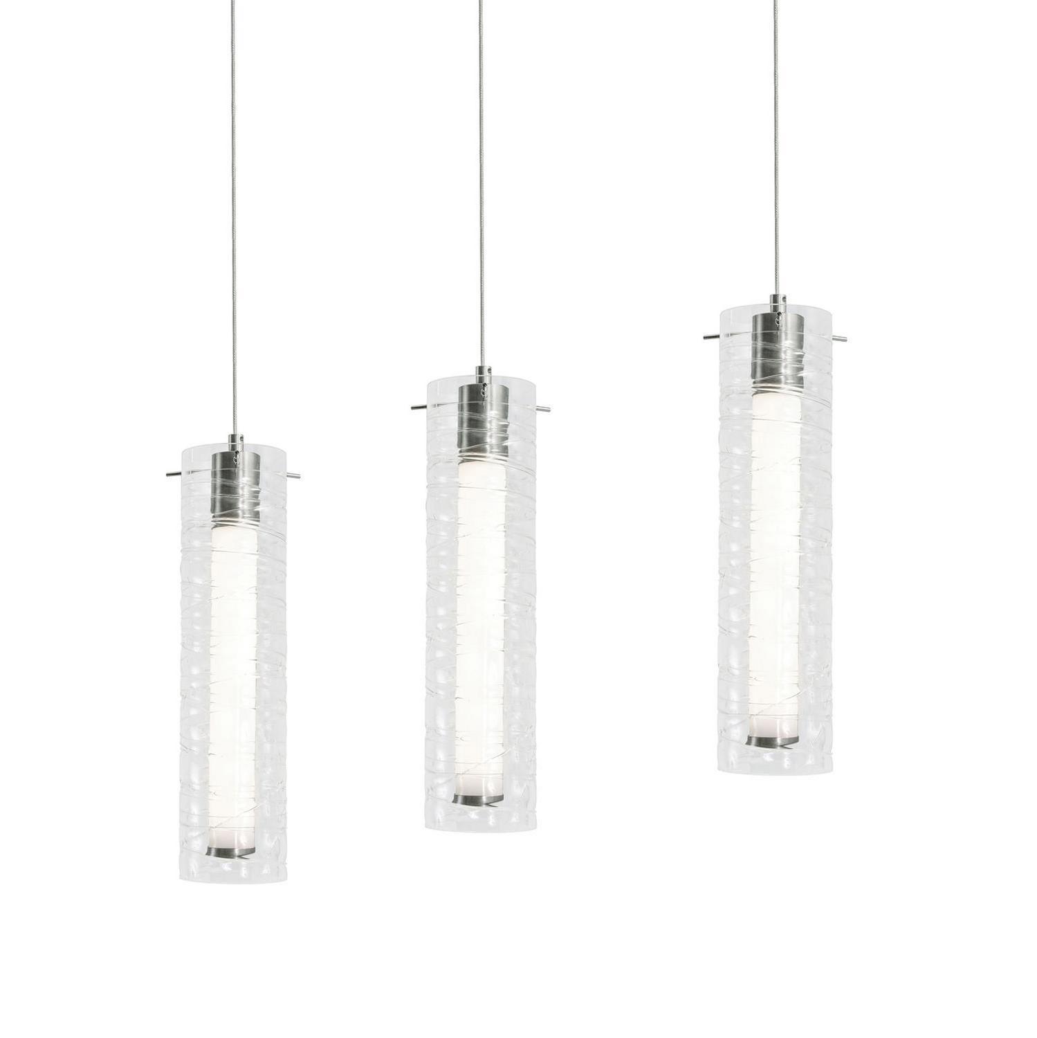 LED Pendant by AFX Lighting - Bari Collection, Satin Nickel Finish - BRIP04LAJUDSNLNR3