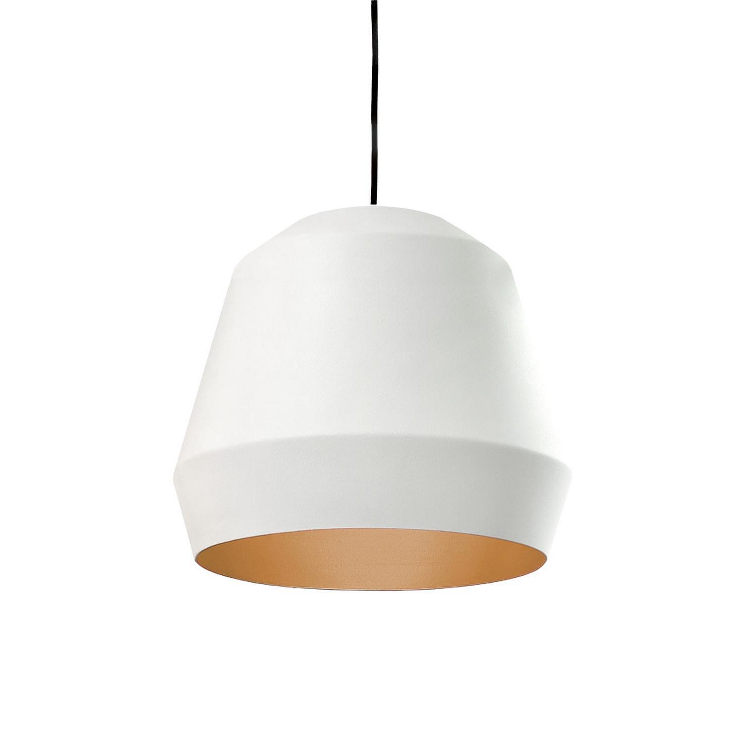 Pendant by AFX Lighting - Bronx Collection, White/Gold Finish - BRXP14MBWHGD