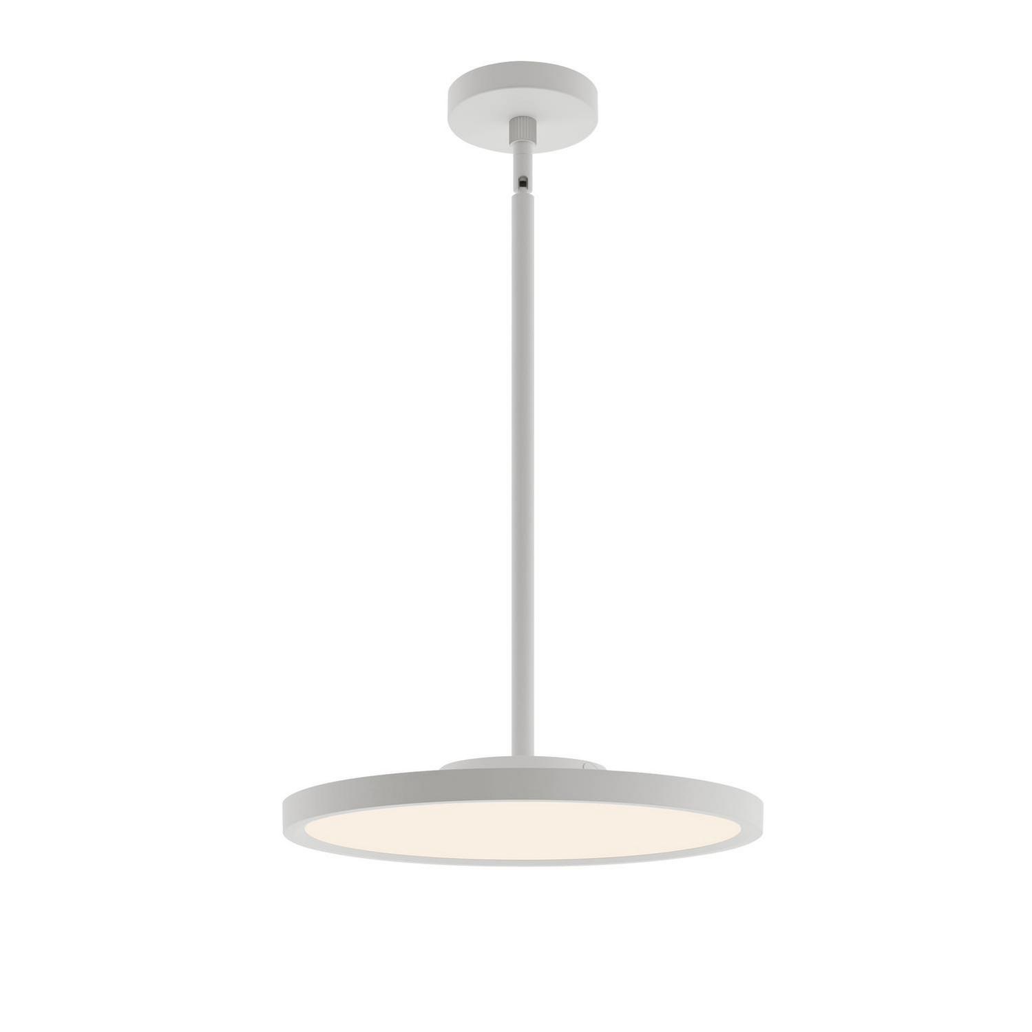 LED Pendant by AFX Lighting - Edge Round Collection, Satin Nickel Finish - EGRP16LAJUDSN