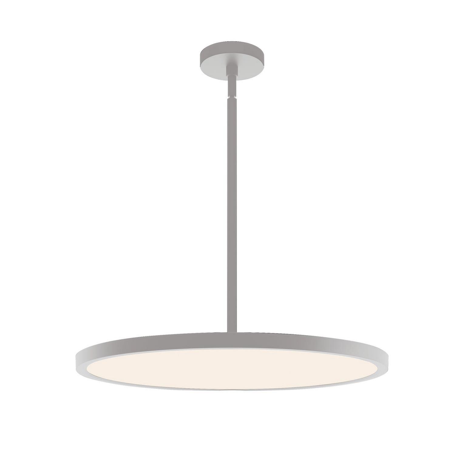 LED Pendant by AFX Lighting - Edge Round Collection, Satin Nickel Finish - EGRP20LAJUDSN