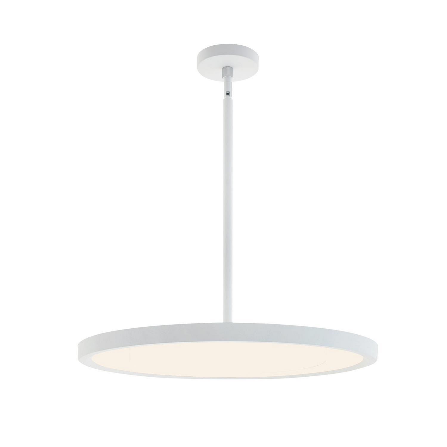 LED Pendant by AFX Lighting - Edge Round Collection, White Finish - EGRP20LAJUDWH