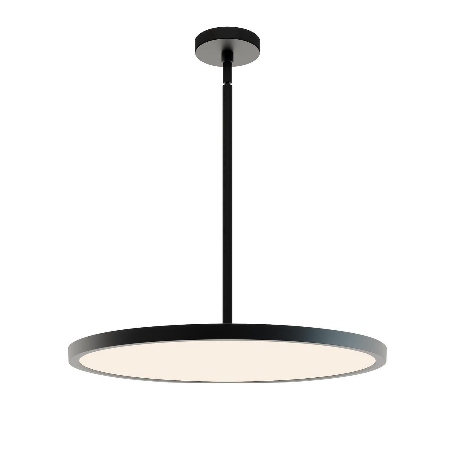 LED Pendant by AFX Lighting - Edge Round Collection, Black Finish - EGRP24LAJUDBK