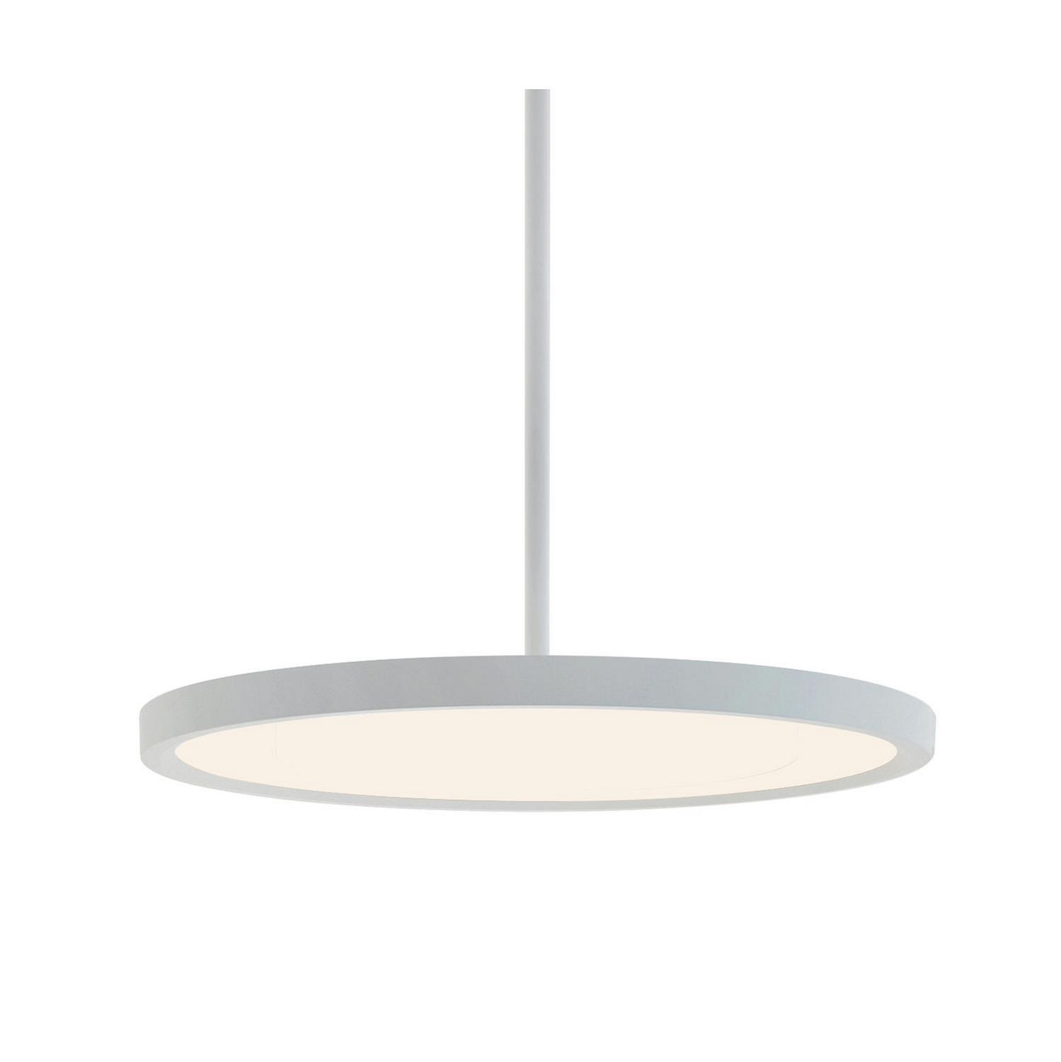 LED Pendant by AFX Lighting - Edge Round Collection, Satin Nickel Finish - EGRP24LAJUDSN