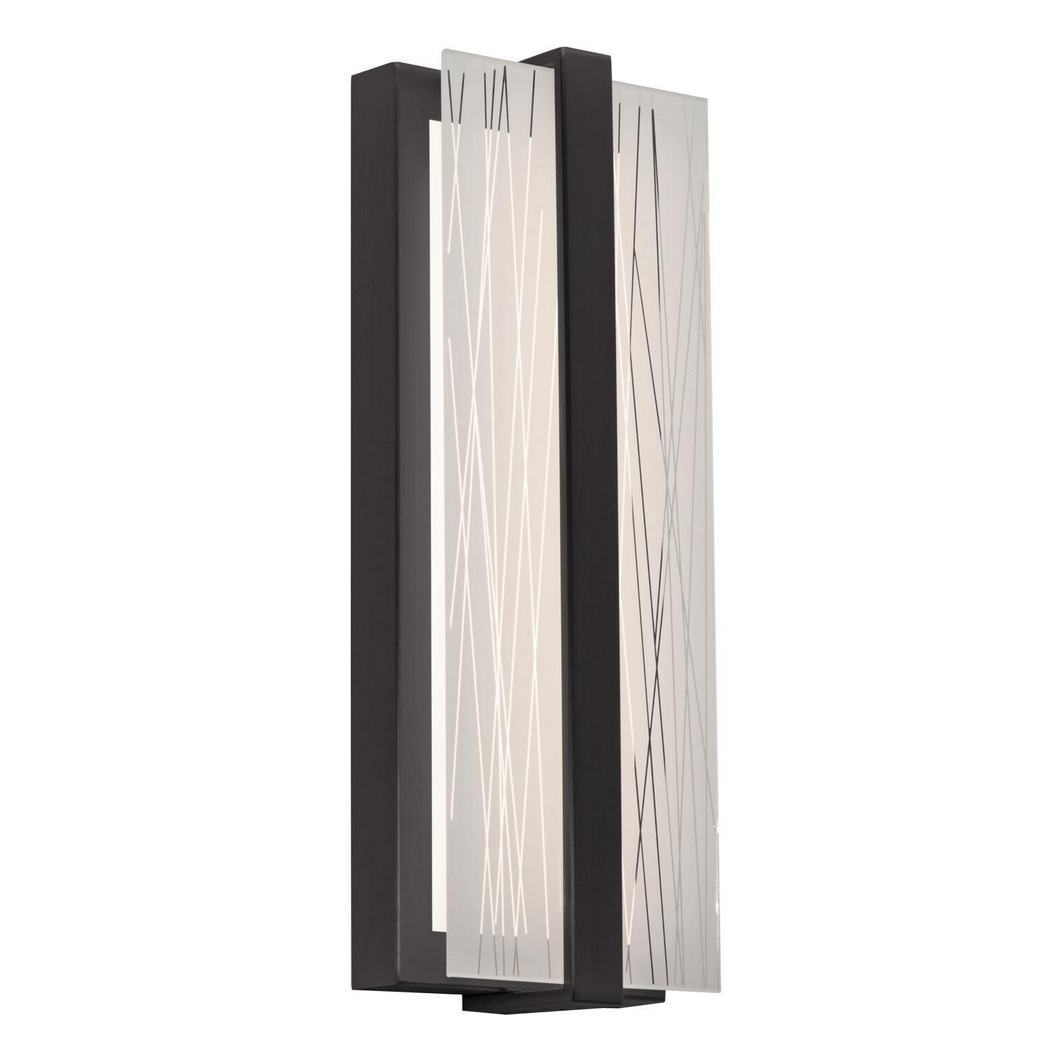 LED Wall Sconce by AFX Lighting - Gallery Collection, Black Finish - GLYS0514LAJUDBK