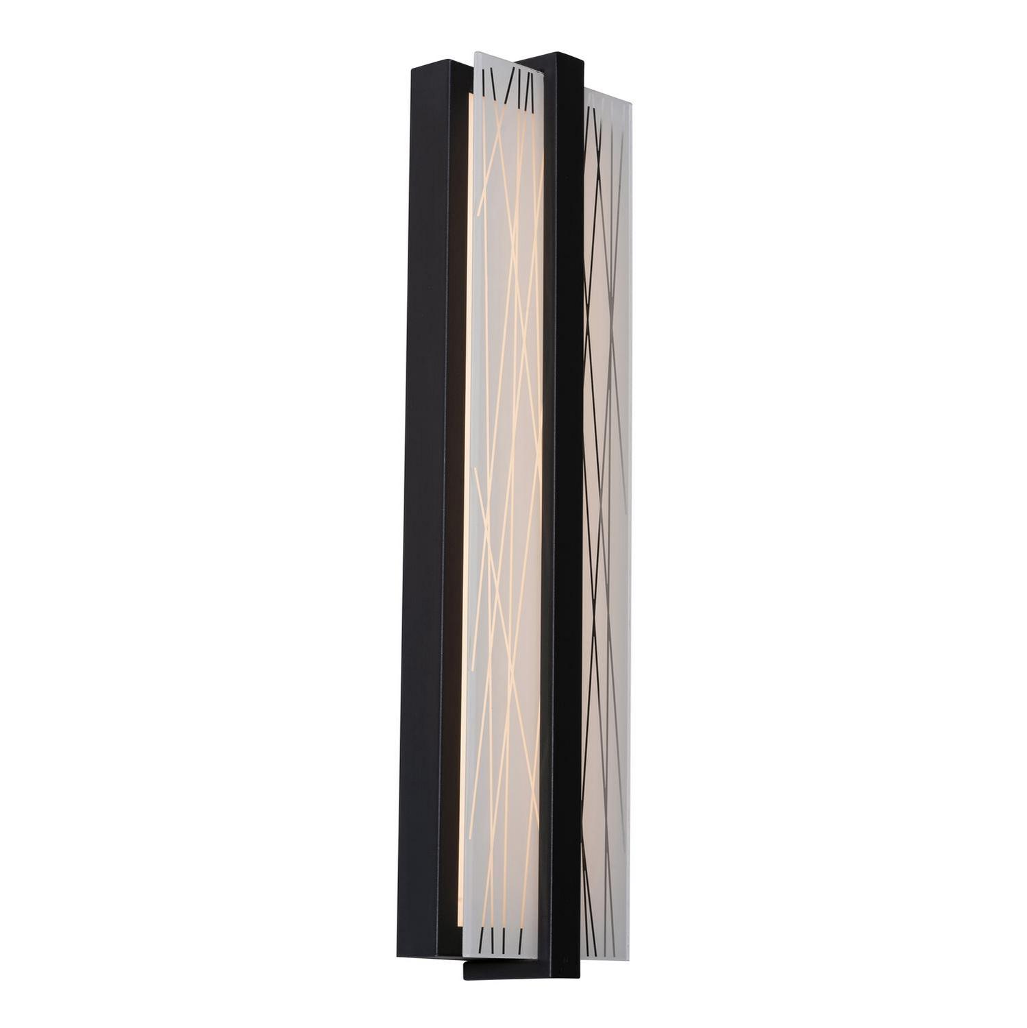 LED Wall Sconce by AFX Lighting - Gallery Collection, Black Finish - GLYS0520LAJUDBK