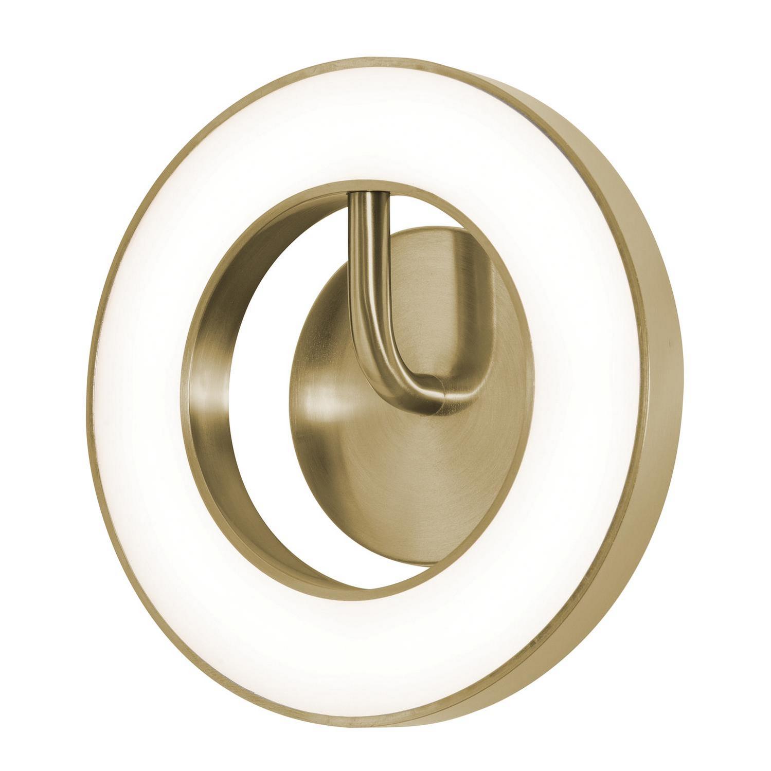 LED Wall Sconce by AFX Lighting - One Collection, Light Antique Brass Finish - ONES1010LAJUDLB