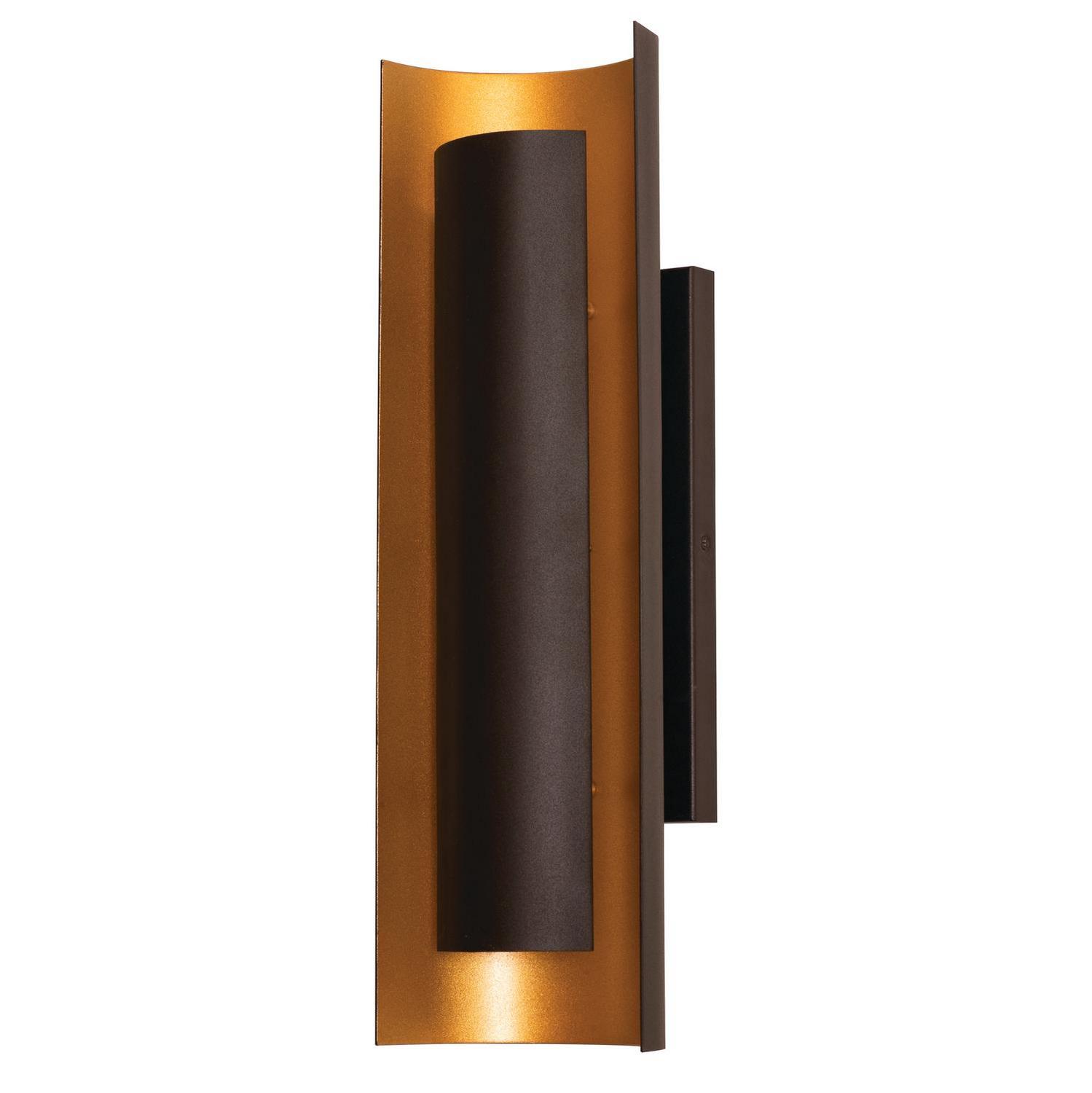 LED Wall Sconce by AFX Lighting - Reveal Collection, Black/Gold Finish - RVS0416LAJUDBKGD