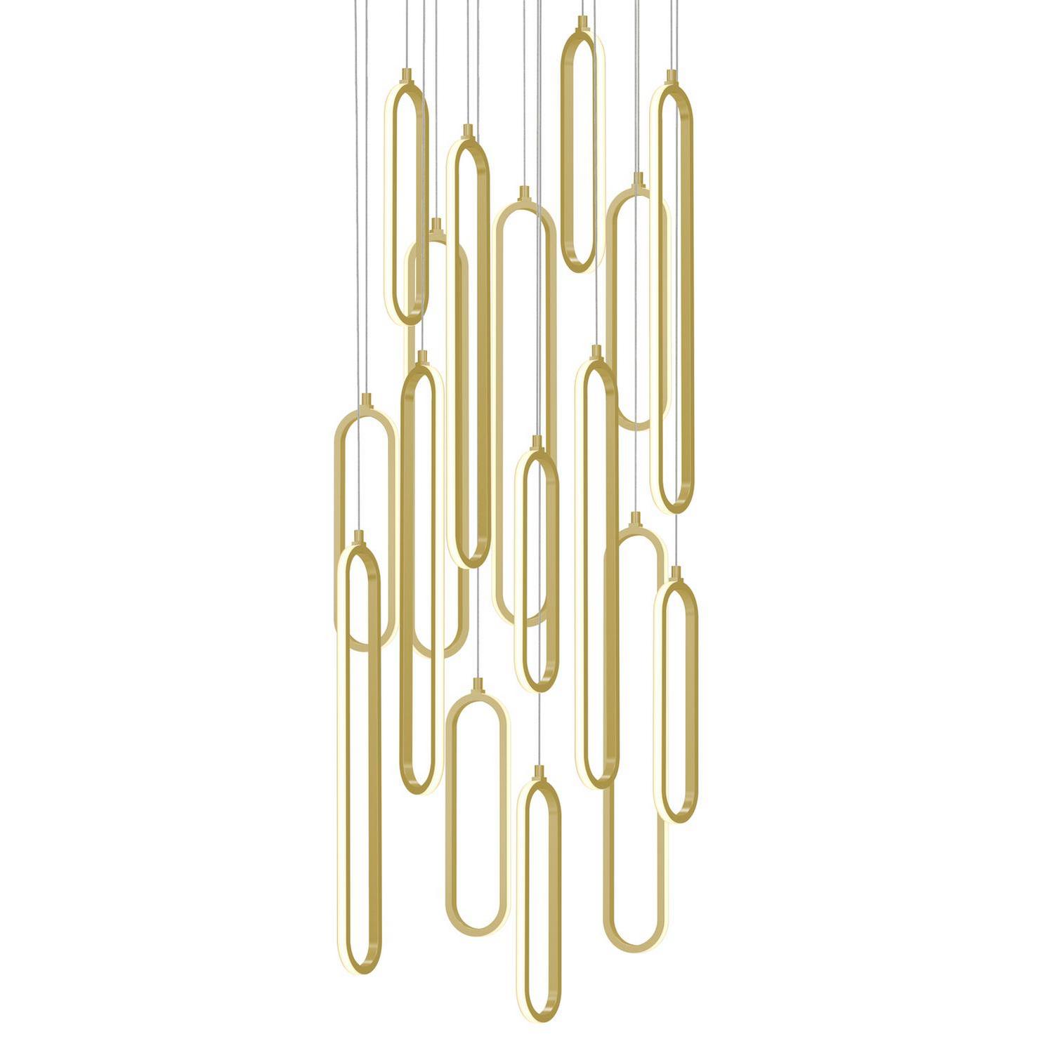 LED Pendant by AFX Lighting - Sienna Collection, Gold Finish - SIEP99LAJD1GDRND16