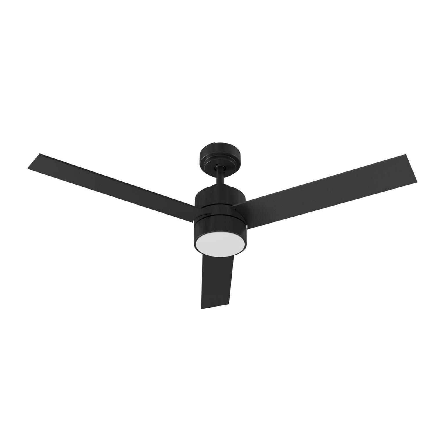 52" Ceiling Fan by AFX Lighting - Santo Collection, Black Finish - SNTN523LACBKBK