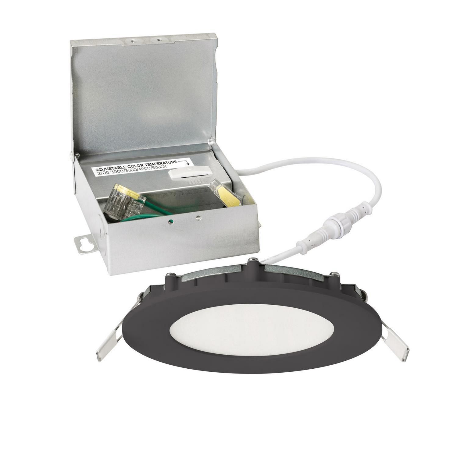 LED Flush Mount by AFX Lighting - Tuck Collection, Black Finish - TUCF04LAJD1BK