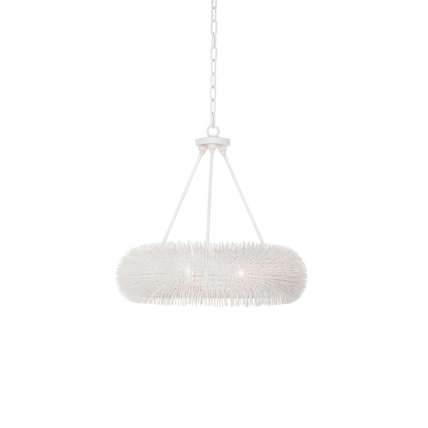 Varaluz 569P06WH Urchin 6 Light 24 inch White Pendant Ceiling Light