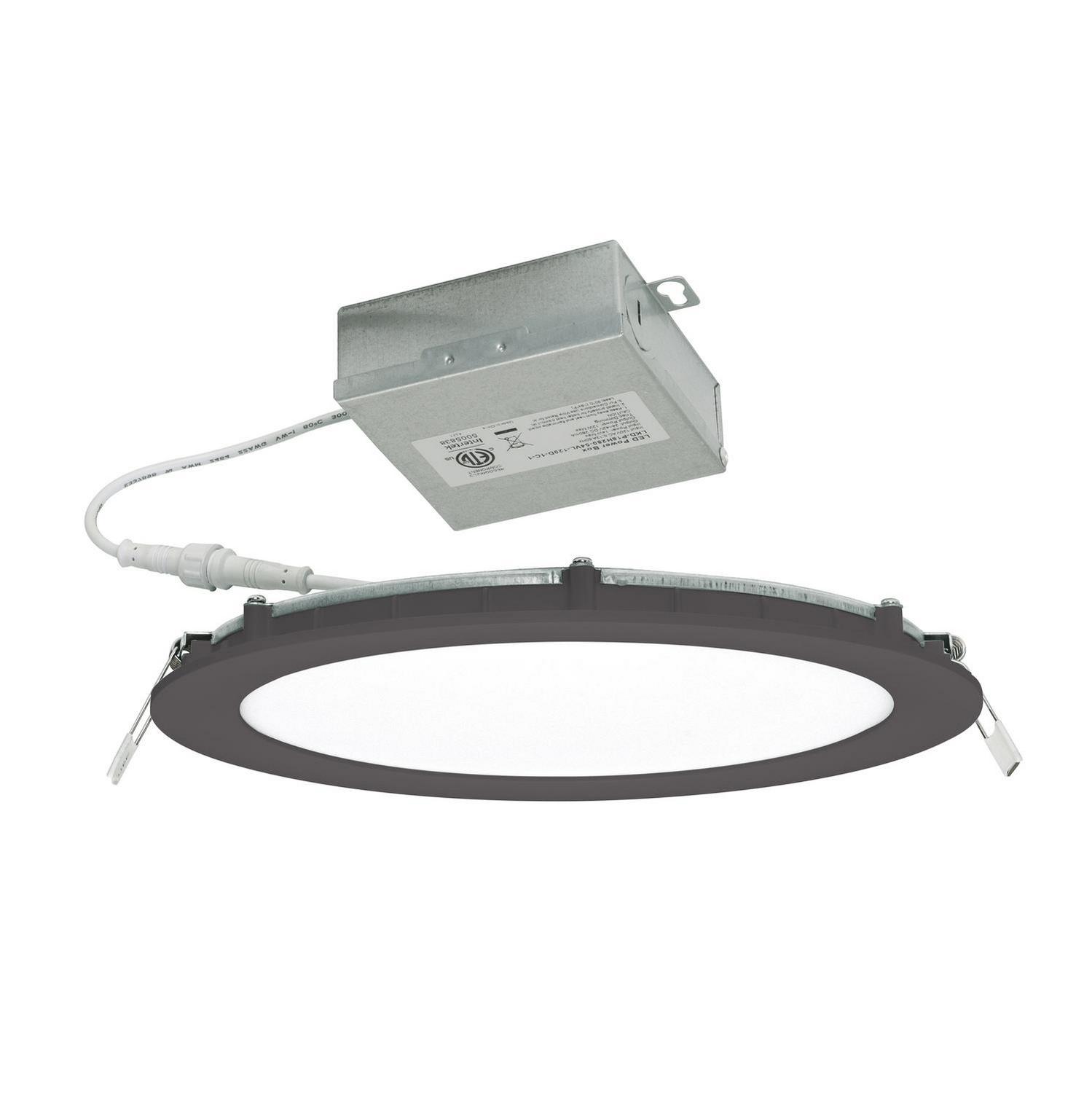 LED Flush Mount by AFX Lighting - Tuck Collection, Black Finish - TUCF08LAJD1BK