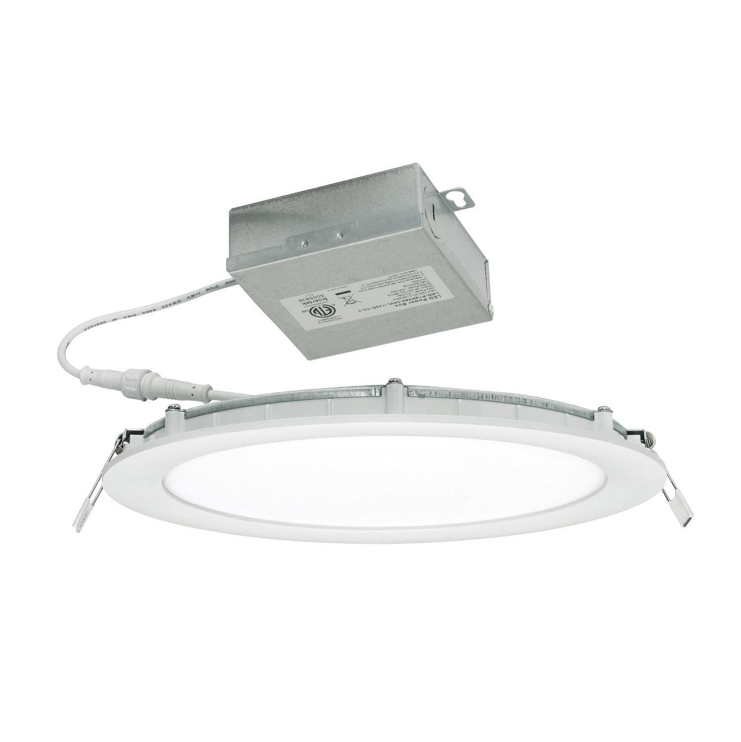 LED Flush Mount by AFX Lighting - Tuck Collection, White Finish - TUCF08LAJD1WH