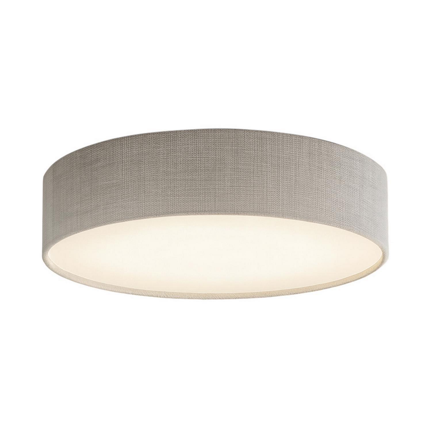 LED Flush Mount by AFX Lighting - Ashland Collection, Grey Linen Finish - ALDF12LAJUDGY