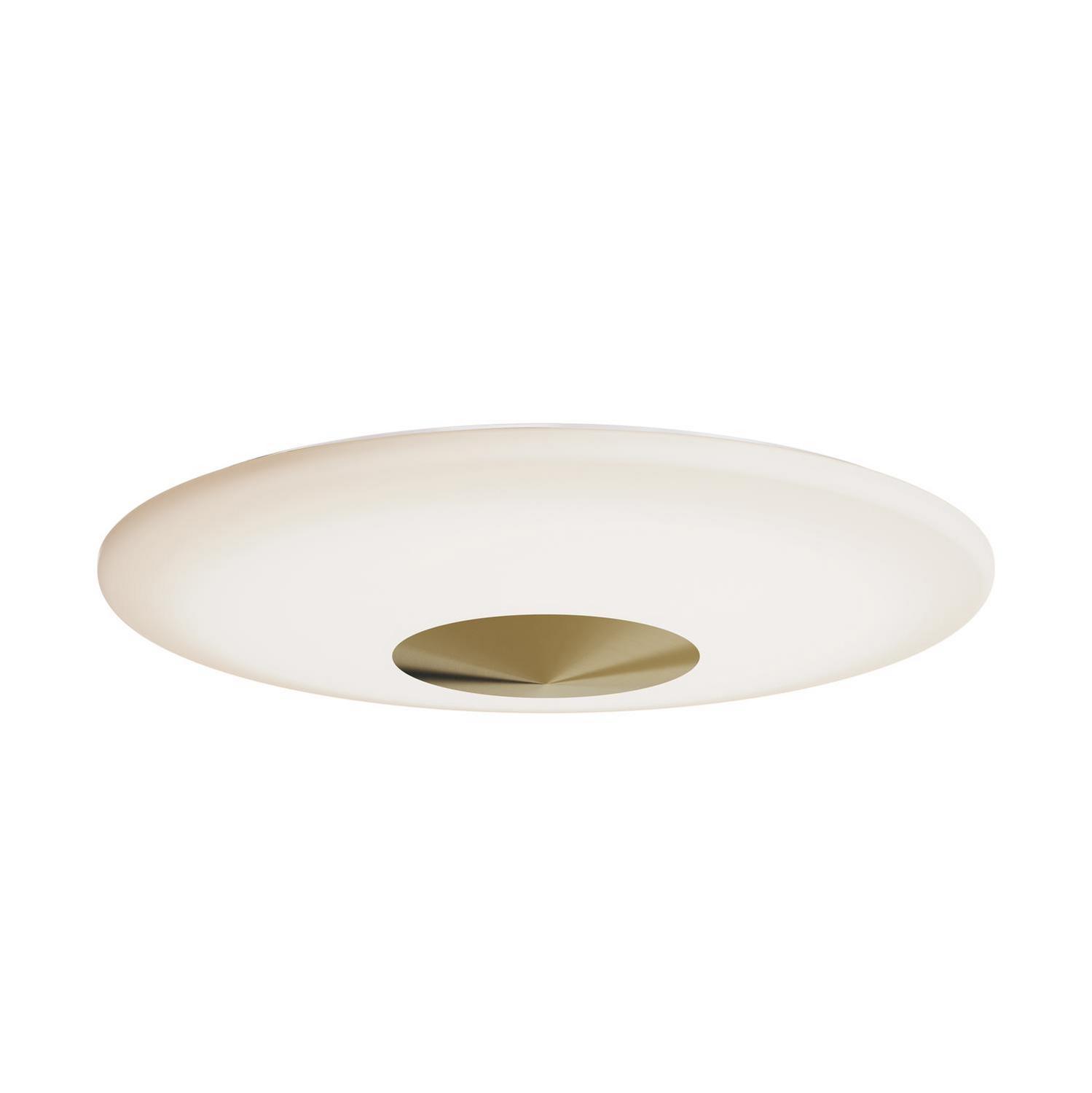 Light Antique Brass LED Flush Mount from the Alpine Collection