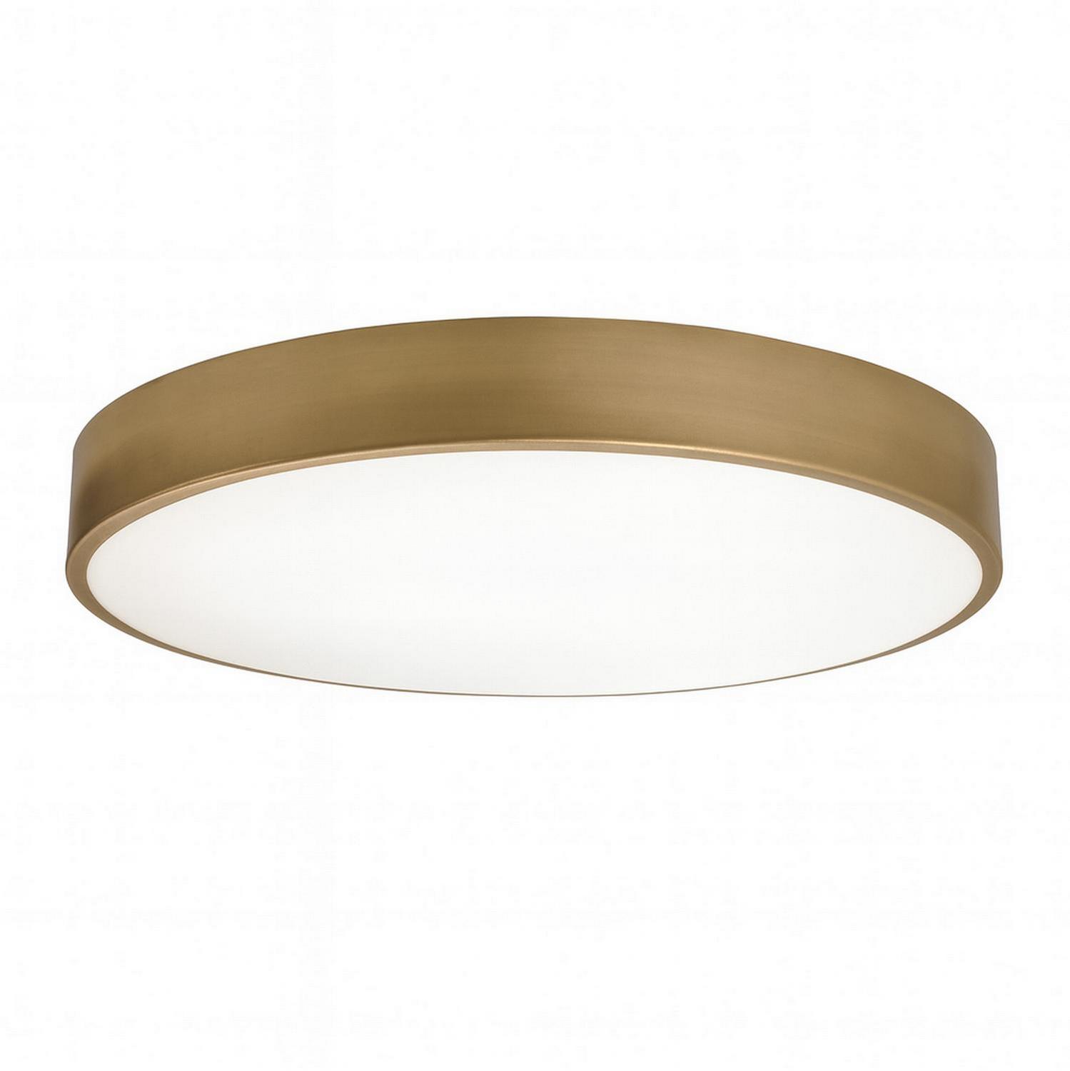 LED Flush Mount by AFX Lighting - Bailey Collection, Light Antique Brass Finish - BAYF19LAJUDLB