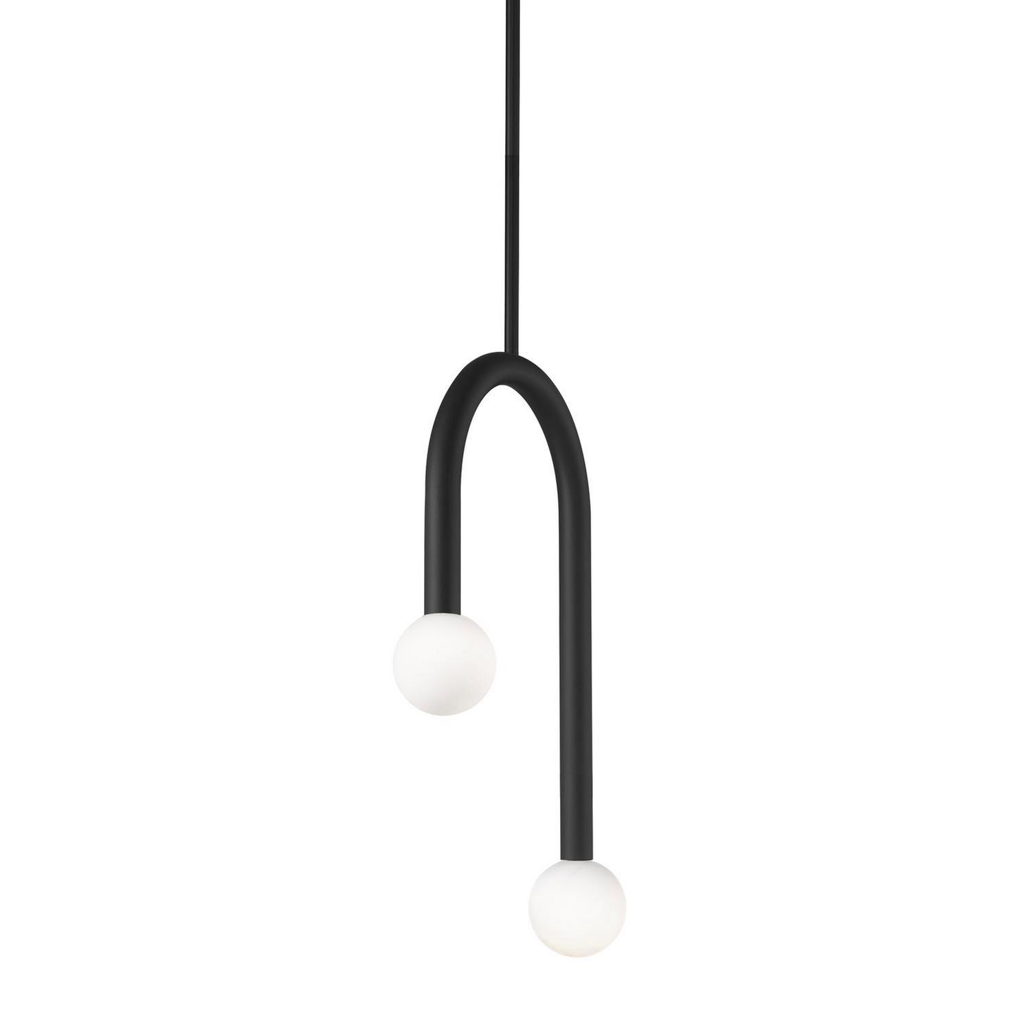 LED Pendant by AFX Lighting - Colette Collection, Black Finish - COEP12LAJUDBK
