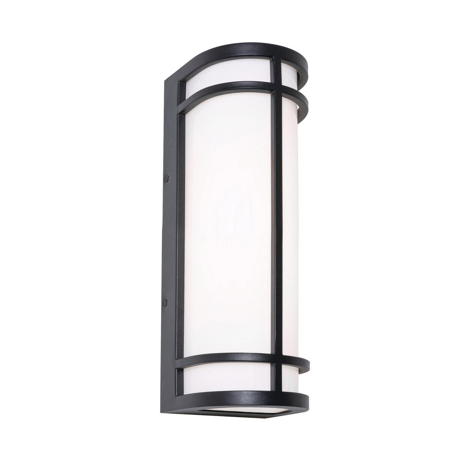 LED Outdoor Wall Sconce by AFX Lighting - Crain Collection, Black Finish - CRNW0616LAJUDBK-BB