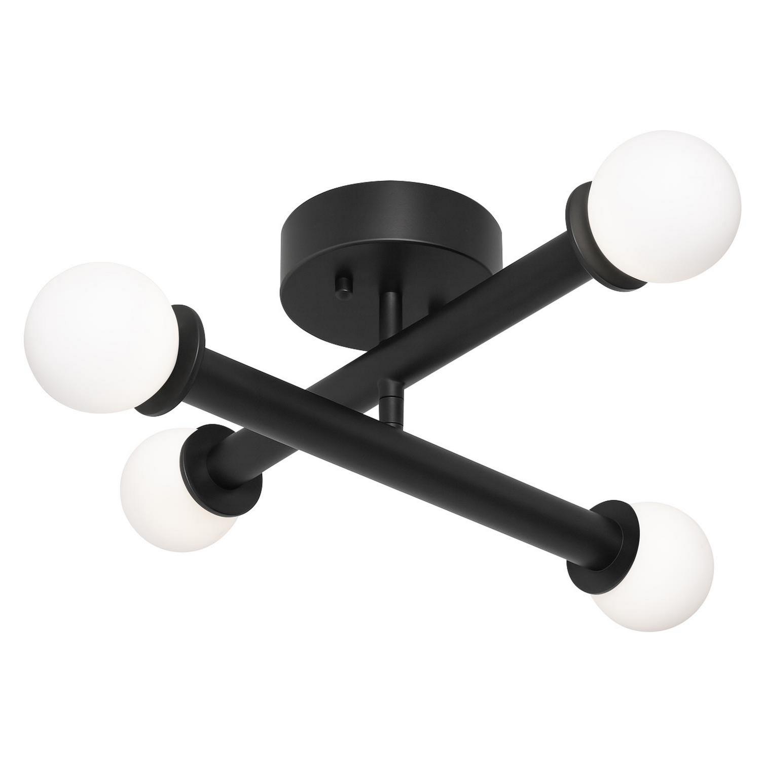 LED Flush Mount by AFX Lighting - Lane Collection, Black Finish - LANF20LAJUDBK