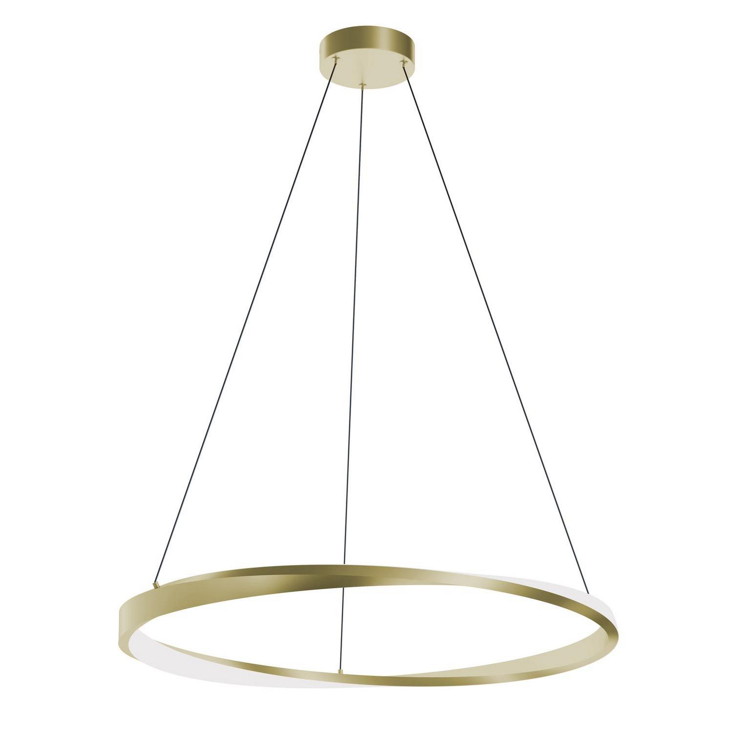 LED Pendant by AFX Lighting - Oberon Collection, Light Antique Brass Finish - OBRP32LAJUDLB