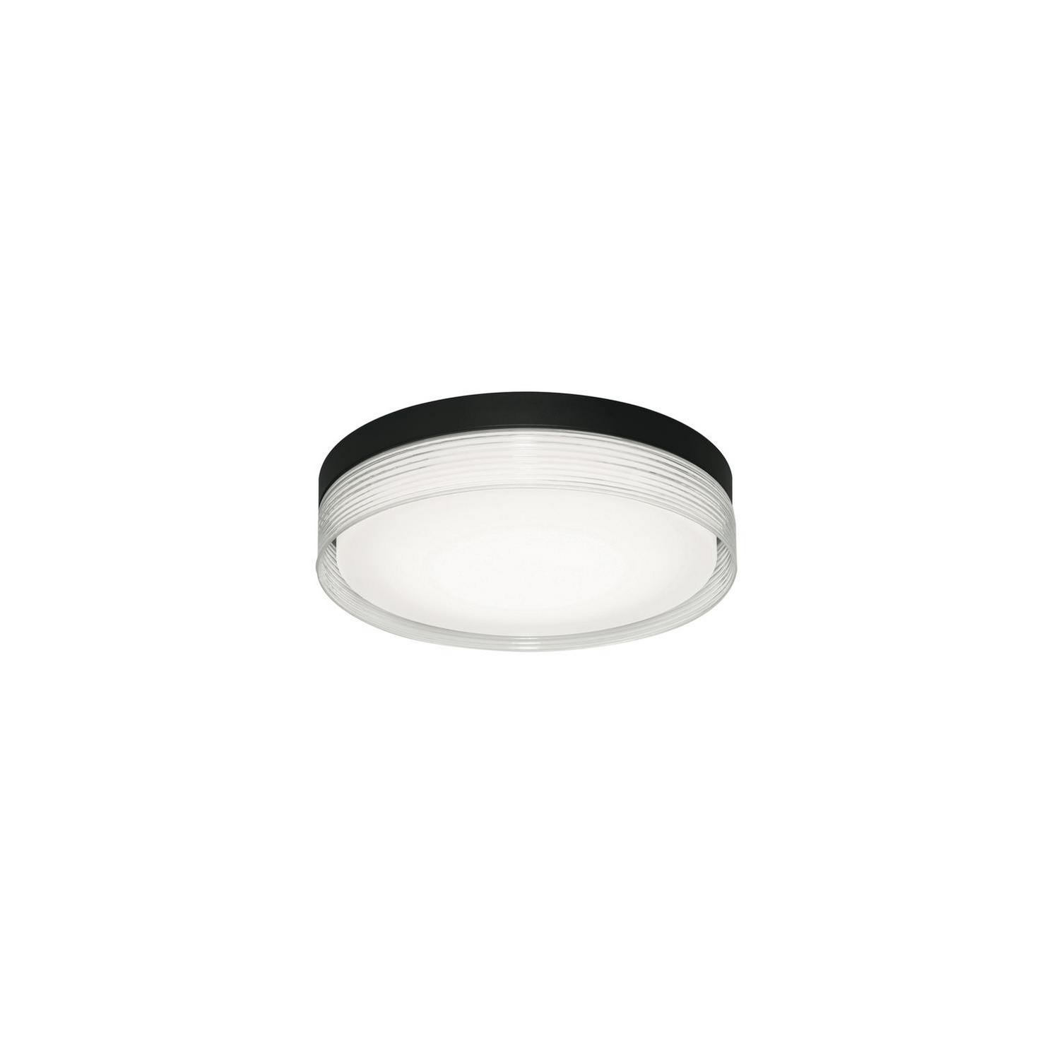 LED Flush Mount by AFX Lighting - Tribeca Collection, Black Finish - TRBF12LAJUDBK