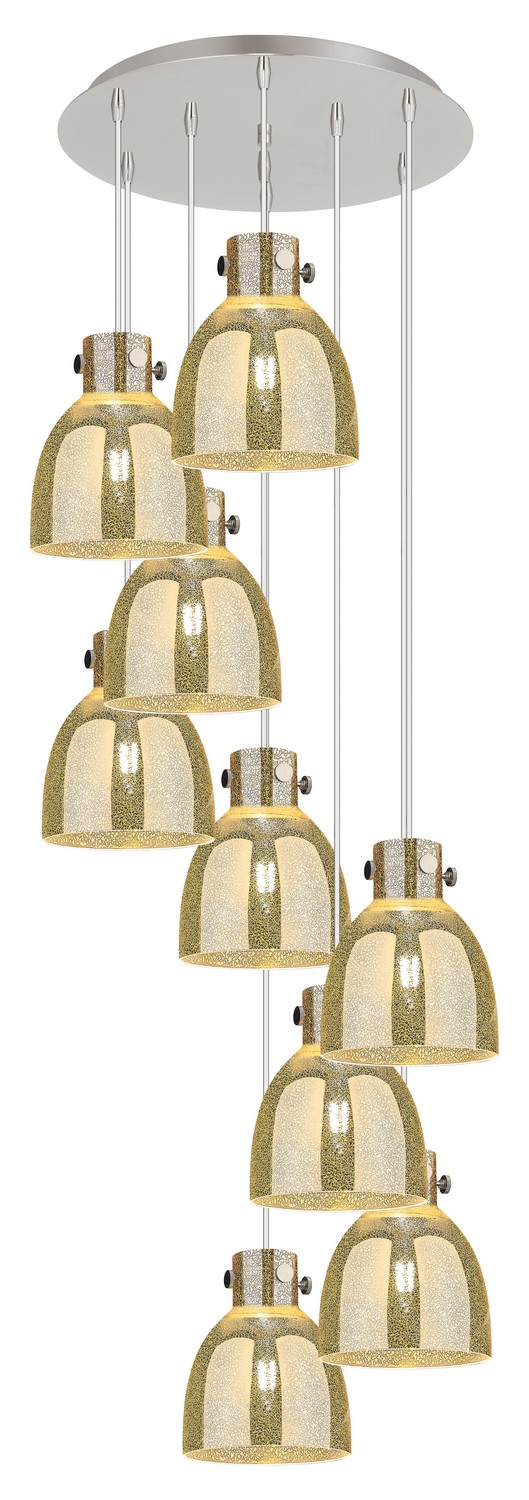 Nine Light Pendant by Innovations - Downtown Urban Collection, Polished Nickel Finish - 119-410-1PS-PN-G412-8ME