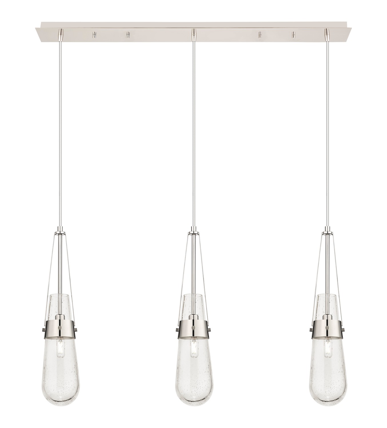 Three Light Linear Pendant by Innovations - Downtown Urban Collection, Polished Nickel Finish - 123-452-1P-PN-G452-4SDY
