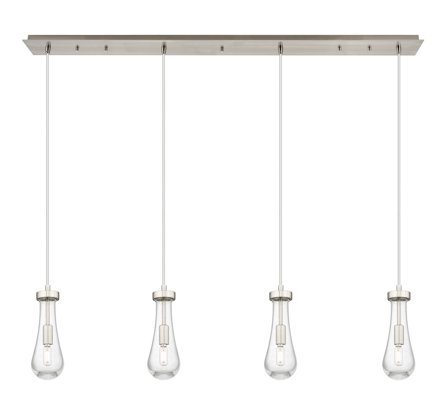 Four Light Linear Pendant by Innovations - Downtown Urban Collection, Brushed Satin Nickel Finish - 124-451-1P-SN-G451-4SDY