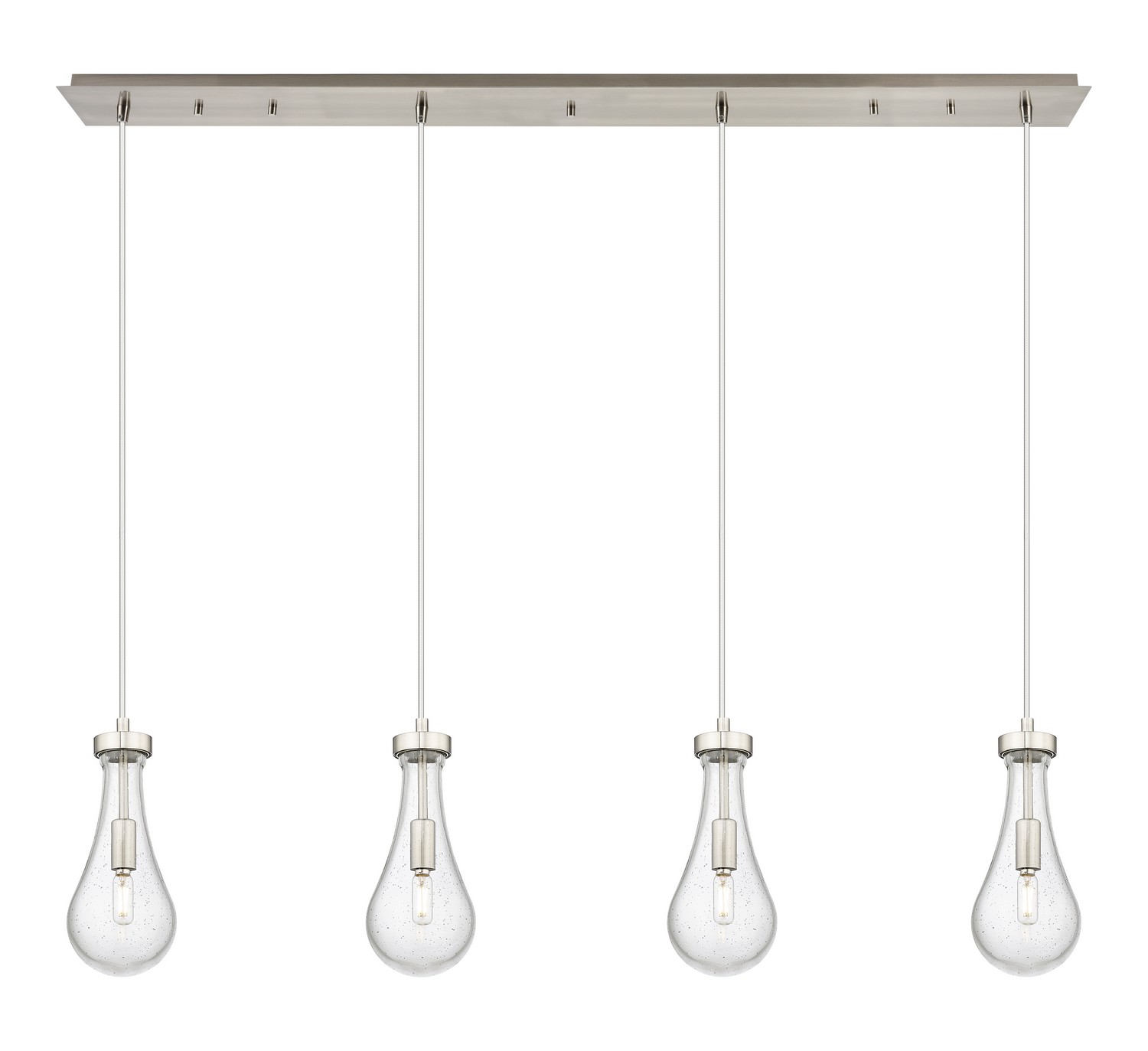 Four Light Linear Pendant by Innovations - Downtown Urban Collection, Brushed Satin Nickel Finish - 124-451-1P-SN-G451-5SDY
