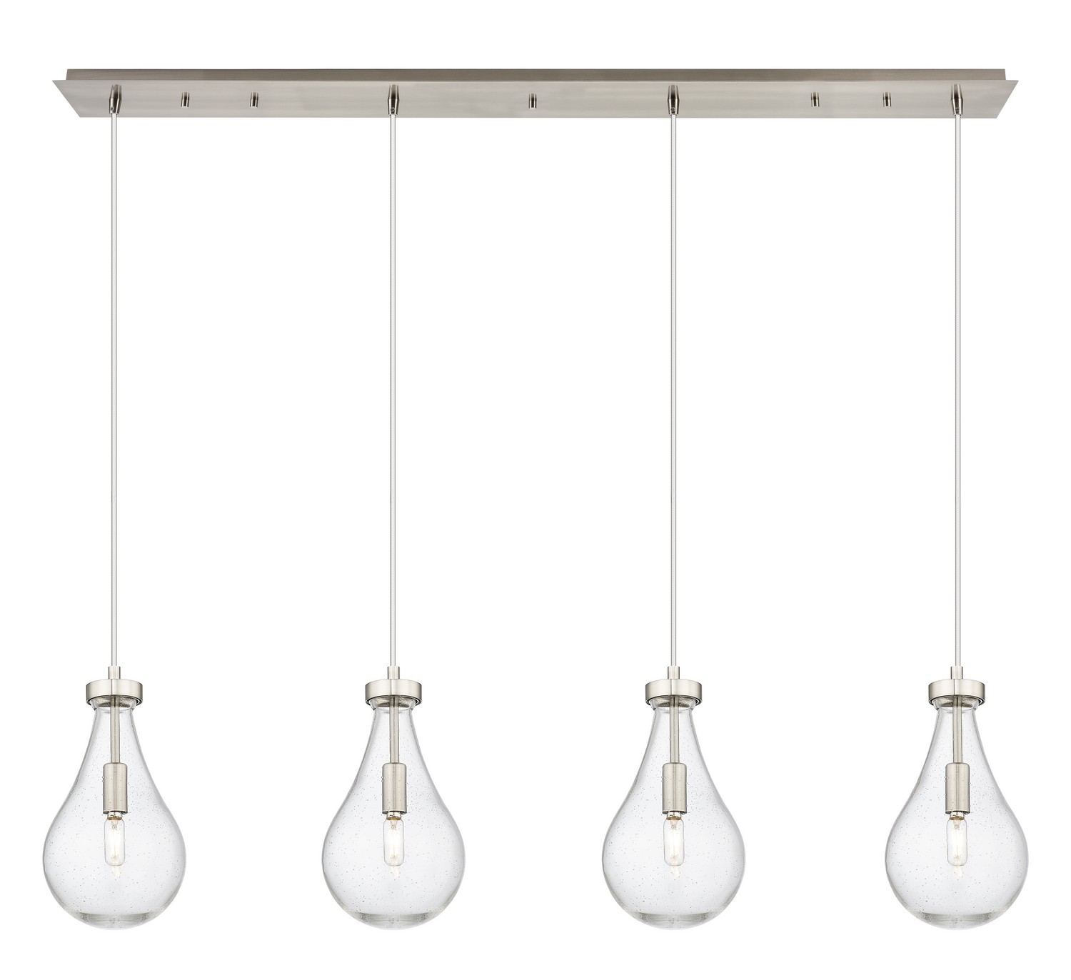 Four Light Linear Pendant by Innovations - Downtown Urban Collection, Brushed Satin Nickel Finish - 124-451-1P-SN-G451-7SDY