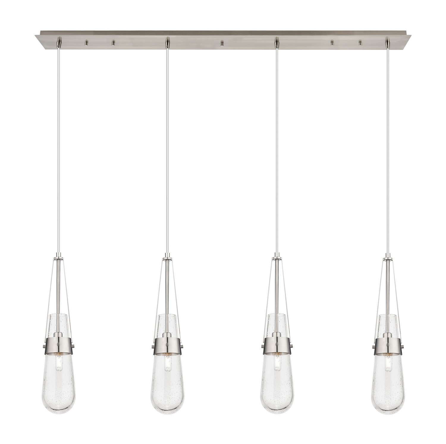 Four Light Linear Pendant by Innovations - Downtown Urban Collection, Brushed Satin Nickel Finish - 124-452-1P-SN-G452-4SDY