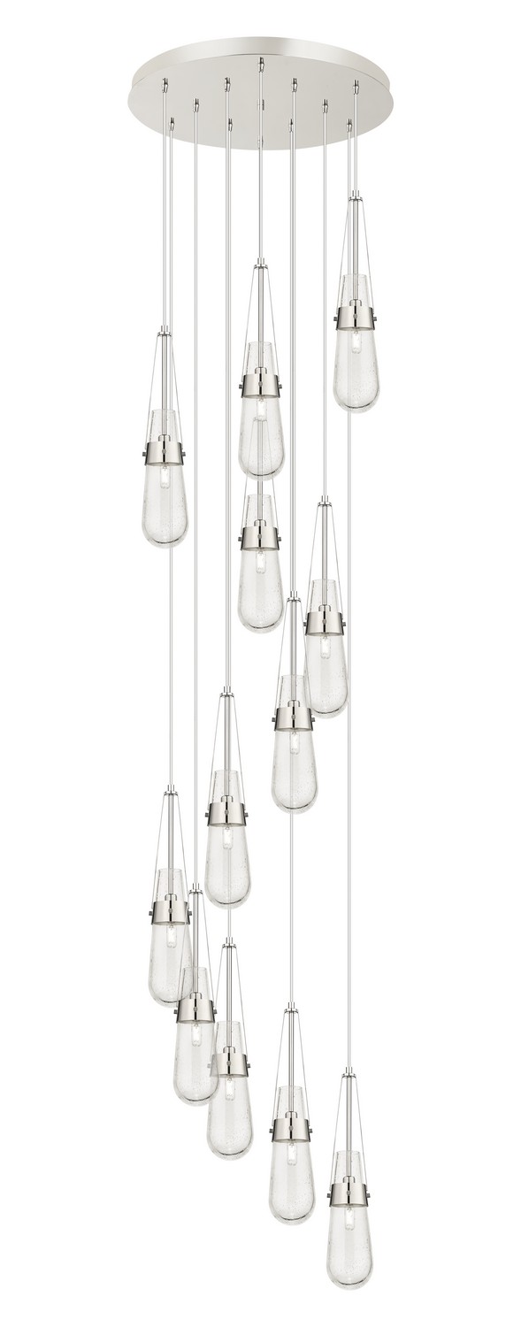 12 Light Pendant by Innovations - Downtown Urban Collection, Polished Nickel Finish - 126-452-1P-PN-G452-4SDY