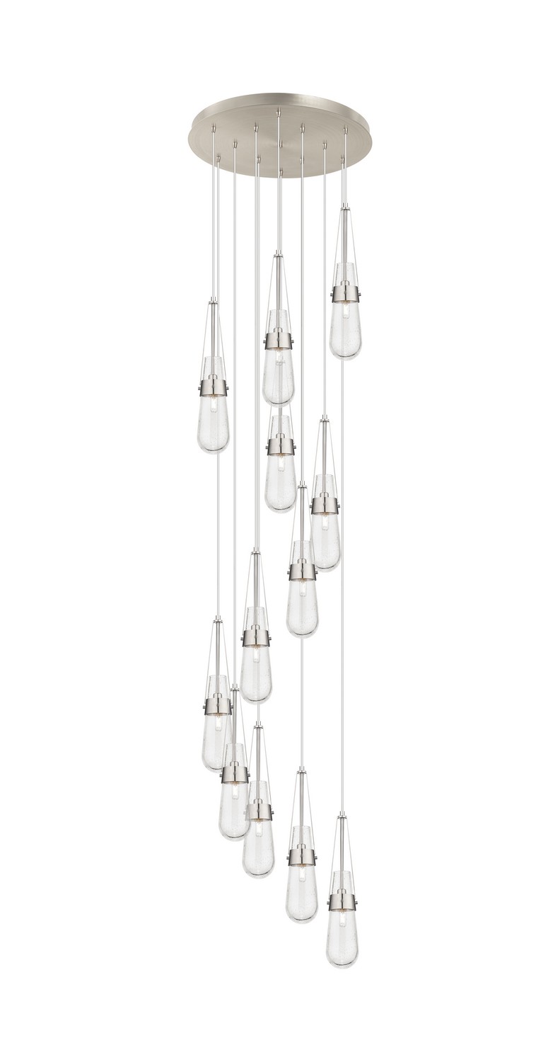 12 Light Pendant by Innovations - Downtown Urban Collection, Brushed Satin Nickel Finish - 126-452-1P-SN-G452-4SDY